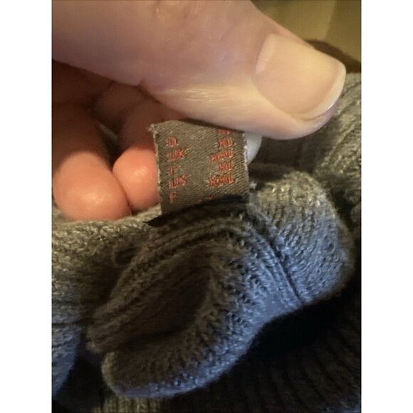 Esprit Womens Cable Knit Sweater Turtle Neck Grey Size XL Basics Minimalist Y2K - Picture 9 of 9